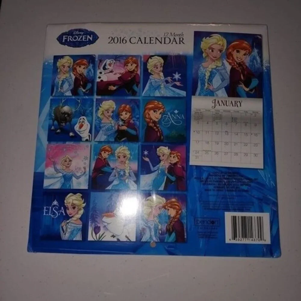 2016 DISNEY FROZEN 12-MONTH CALENDAR-NEW-SEALED-VINTAGE-2016-NEW